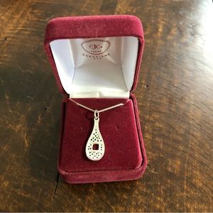 Snowshoe charm necklace